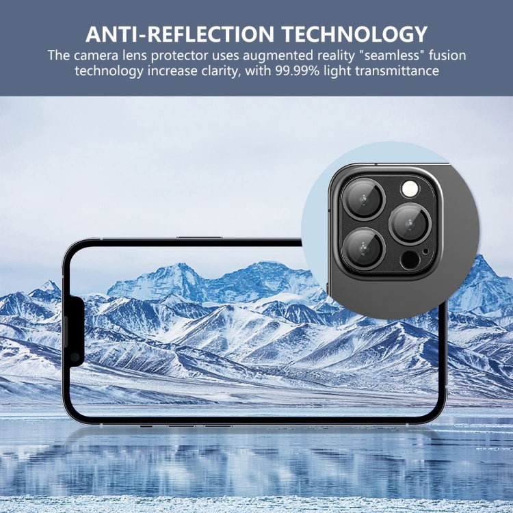 For iPhone 16 / 16 Plus ENKAY Anti-reflection Camera Lens Aluminium Alloy Tempered Glass Film(Yellow) - iPhone 16 Plus Tempered Glass by ENKAY | Online Shopping South Africa | PMC Jewellery | Buy Now Pay Later Mobicred