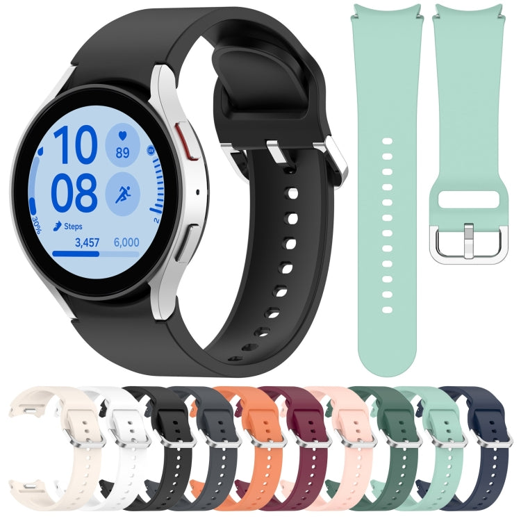 For Samsung Galaxy Watch 7 40mm Solid Color Silver Buckle Quick Release Silicone Watch Band(Midnight Blue) - free shipping - PMC TechLife - Order now!