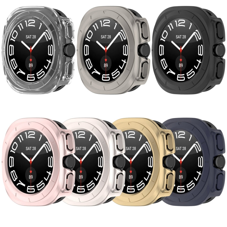 For Samsung Galaxy Watch Ultra 47mm Half Coverage Hollowed PC Watch Protective Case(Dark Blue) - free shipping - PMC Jewellery - Order now!