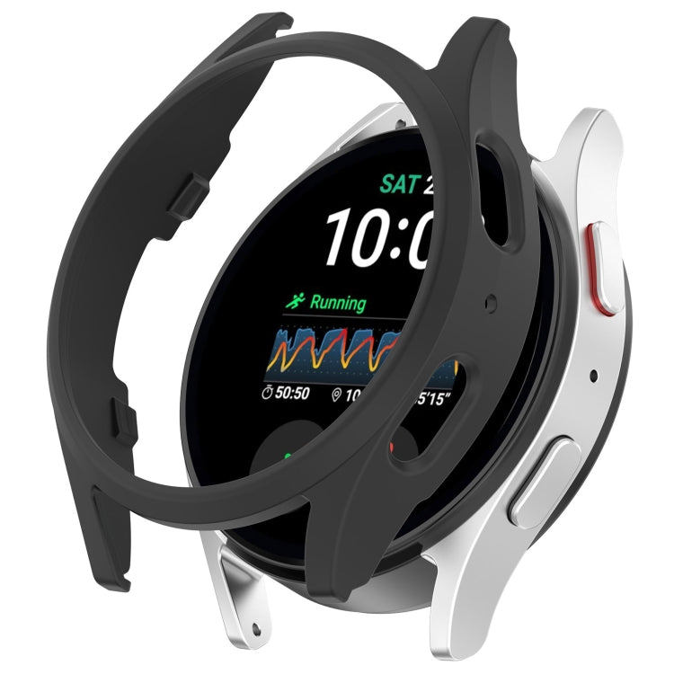 For Sansung Galaxy Watch 7 40mm Half Pack Hollow PC Watch Protective Case(Black) - Watch Cases by PMC TechLife | Online Shopping South Africa | PMC TechLife | Buy Now Pay Later Mobicred