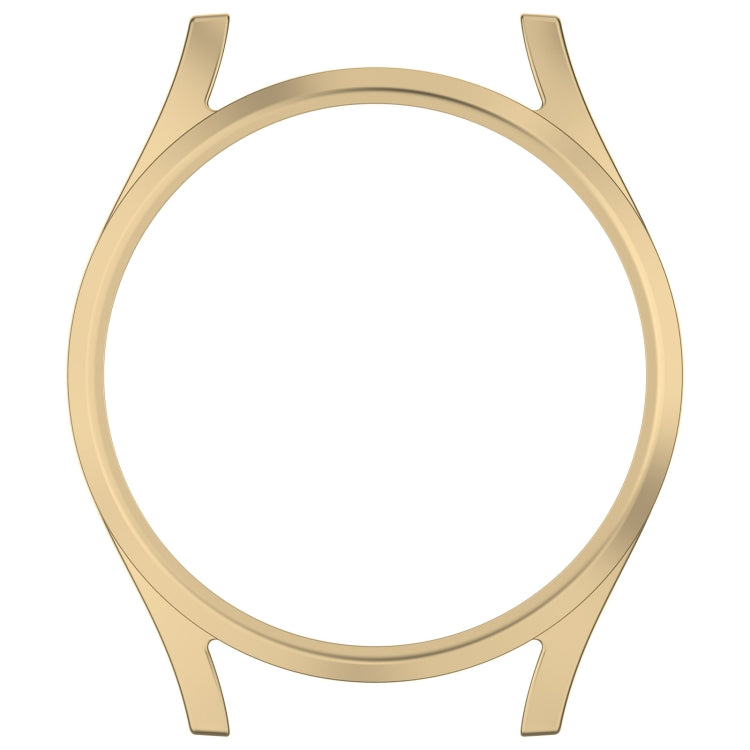 For Sansung Galaxy Watch 7 44mm Half Pack Hollow PC Watch Protective Case(Champaign Gold) - Watch Cases by PMC Jewellery | Online Shopping South Africa | PMC Jewellery | Buy Now Pay Later Mobicred