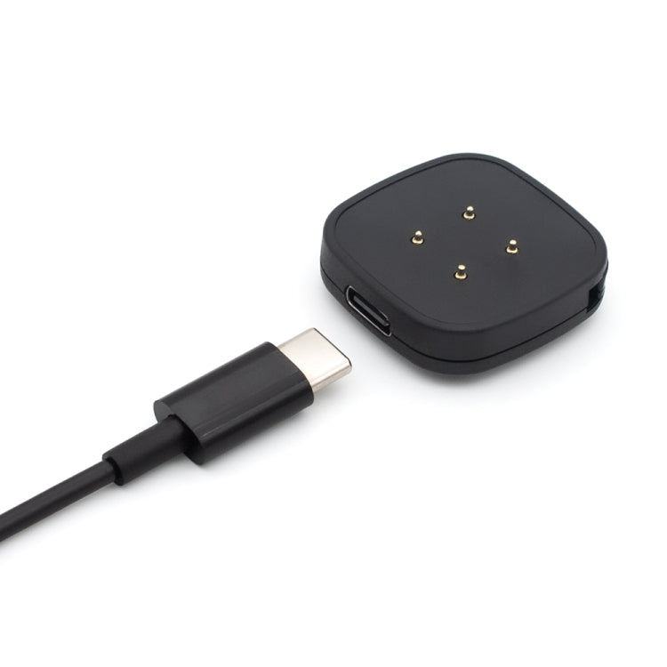 For Fitbit Sense 2 Portable Detachable USB-C / Type-C Interface Smart Watch Magnetic Charger(Black) - Charger by PMC TechLife | Online Shopping South Africa | PMC TechLife | Buy Now Pay Later Mobicred