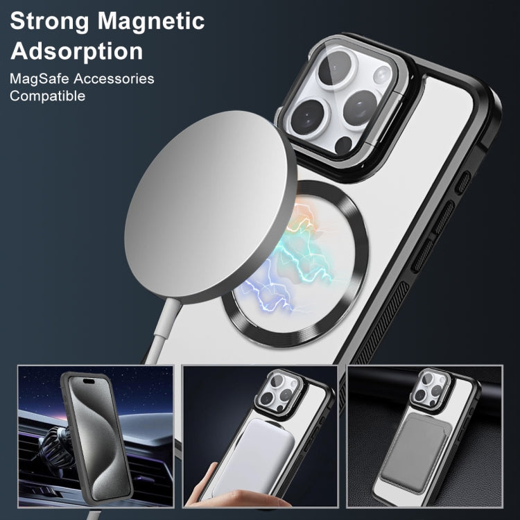 For iPhone 16 Magsafe CD-grain Acrylic Hybrid TPU Phone Case(Blue) - iPhone 16 Cases by PMC Jewellery | Online Shopping South Africa | PMC Jewellery | Buy Now Pay Later Mobicred