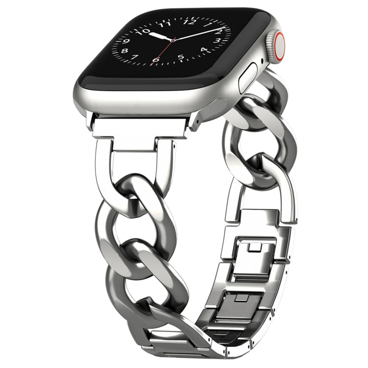 For Apple Watch Series 5 40mm Quick-Release Metal Chain Watch Band(Silver) - free shipping - PMC TechLife - Order now!