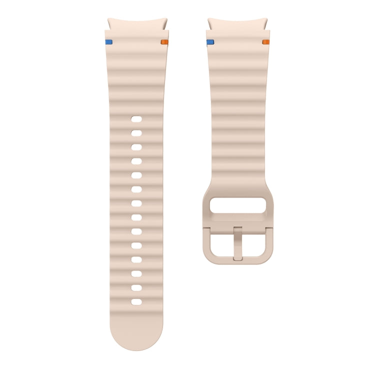 For Samsung Galaxy Watch3 41mm Wave Pattern Stitched Silicone Watch Band(Pink) - free shipping - PMC TechLife - Order now!