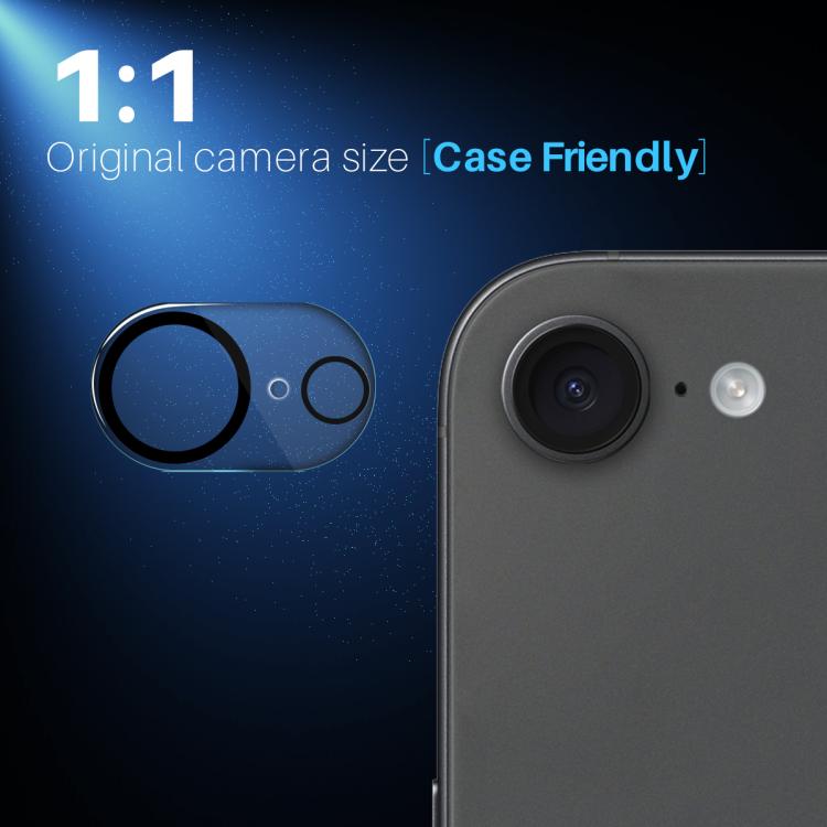 For iPhone 16e NORTHJO Camera Lens Protector 3D Night Shot Tempered Glass Film(Black) - iPhone 16e Tempered Glass by NORTHJO | Online Shopping South Africa | PMC TechLife | Buy Now Pay Later Mobicred
