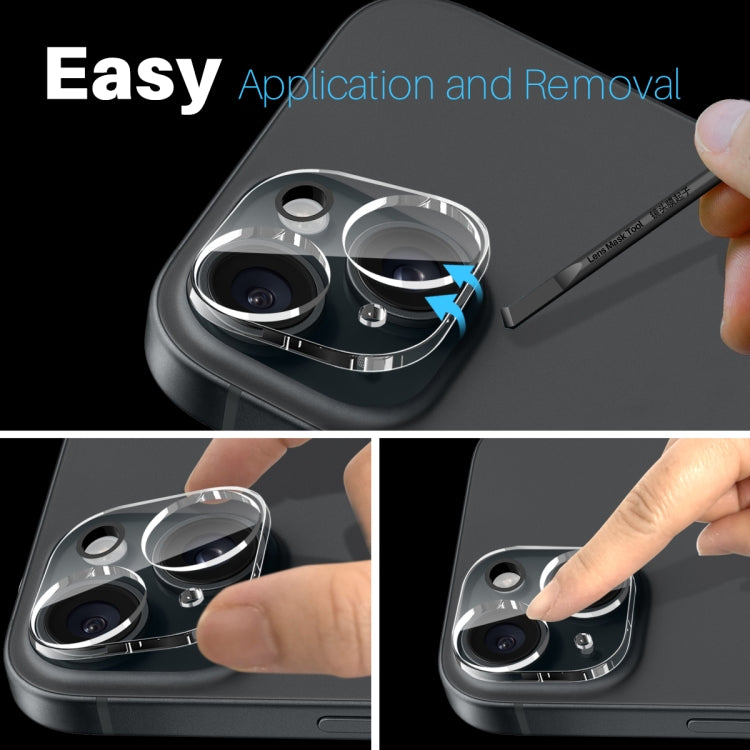 For iPhone 15 / 15 Plus NORTHJO Camera Lens Protector 3D HD Tempered Glass Film(Clear) - free shipping - PMC Jewellery - Order now!