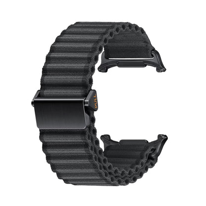 For Samsung Galaxy Watch Ultra 47mm Ocean Style Magnetic Buckle Braided Watch Band(Dark Gray) - Watch Bands by PMC Jewellery | Online Shopping South Africa | PMC Jewellery | Buy Now Pay Later Mobicred