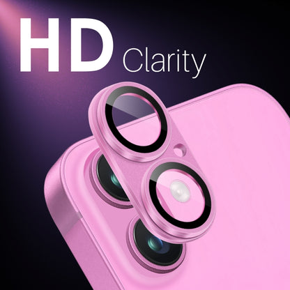 For iPhone 16 / 16 Plus NORTHJO Matte Camera Lens Protector Tempered Glass Rear Lens Film(Rose) - iPhone 16 Tempered Glass by NORTHJO | Online Shopping South Africa | PMC Jewellery | Buy Now Pay Later Mobicred