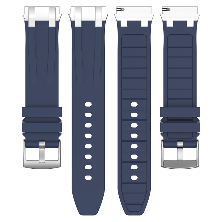 For Amazfit GTS 2e 20mm Quick Release Silver Buckle Royal Silicone Watch Band(Navy Blue) - free shipping - PMC TechLife - Order now!