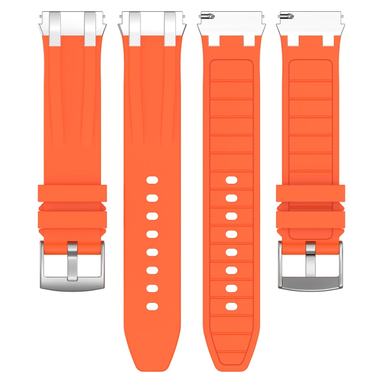 For Amazfit GTS 2 20mm Quick Release Silver Buckle Royal Silicone Watch Band(Orange) - free shipping - PMC TechLife - Order now!
