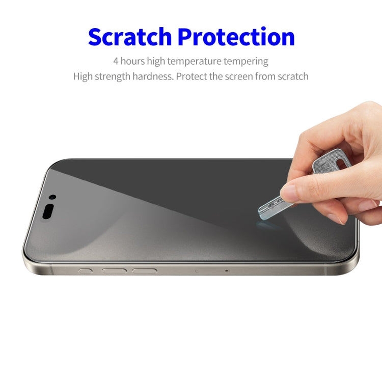 For iPhone 16 Pro 2pcs ENKAY Hat-Prince 28 Degree Anti-peeping Privacy Tempered Glass Film - iPhone 16 Pro Tempered Glass by ENKAY | Online Shopping South Africa | PMC Jewellery | Buy Now Pay Later Mobicred