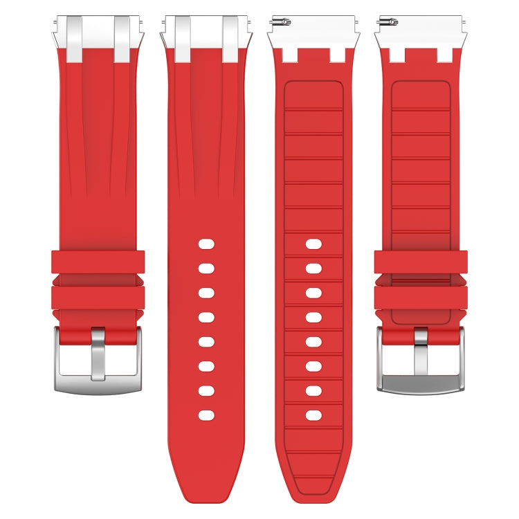 For Garmin Forerunner 255 22mm Quick Release Silver Buckle Royal Silicone Watch Band(Red) - free shipping - PMC TechLife - Order now!
