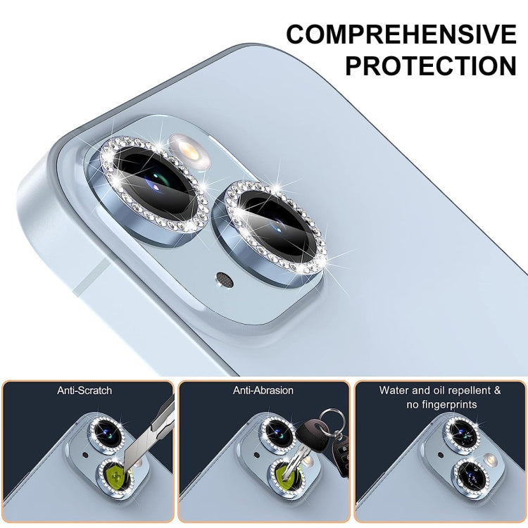 For iPhone 16 Pro / 16 Pro Max ENKAY AR Anti-reflection Individual Diamond Ring Camera Lens Glass Full Film(Deep Green) - iPhone 16 Pro Max Tempered Glass by ENKAY | Online Shopping South Africa | PMC Jewellery | Buy Now Pay Later Mobicred