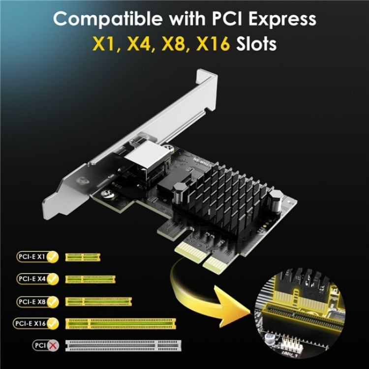 WAVLINK NWP003 5Gbps RTL8126 Chip RJ45 Ethernet Adapter Pcie Network Card - free shipping - PMC Jewellery - Order now!