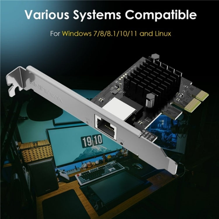 WAVLINK NWP003 5Gbps RTL8126 Chip RJ45 Ethernet Adapter Pcie Network Card - free shipping - PMC Jewellery - Order now!