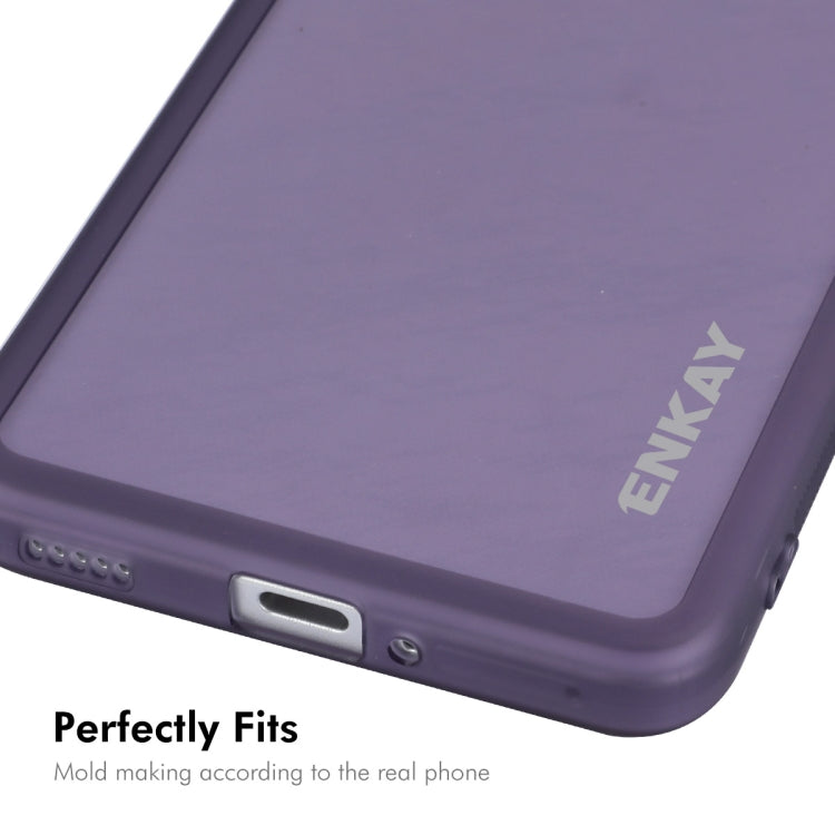 For Redmi K70 / K70 Pro ENKAY Hat-Prince Translucent Matte TPU Phone Case with Lens Film(White) - K70 Pro Cases by ENKAY | Online Shopping South Africa | PMC Jewellery | Buy Now Pay Later Mobicred