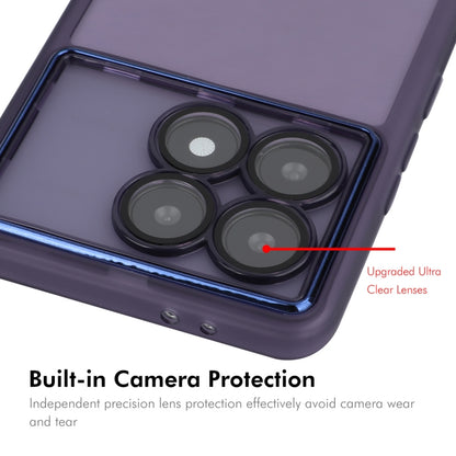 For Redmi K70 / K70 Pro ENKAY Hat-Prince Translucent Matte TPU Phone Case with Lens Film(Purple) - K70 Pro Cases by ENKAY | Online Shopping South Africa | PMC Jewellery | Buy Now Pay Later Mobicred