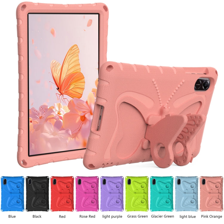 For Honor Pad X9 Butterfly Bracket EVA Shockproof Tablet Case(Pink Orange) - Honor by PMC TechLife | Online Shopping South Africa | PMC TechLife | Buy Now Pay Later Mobicred