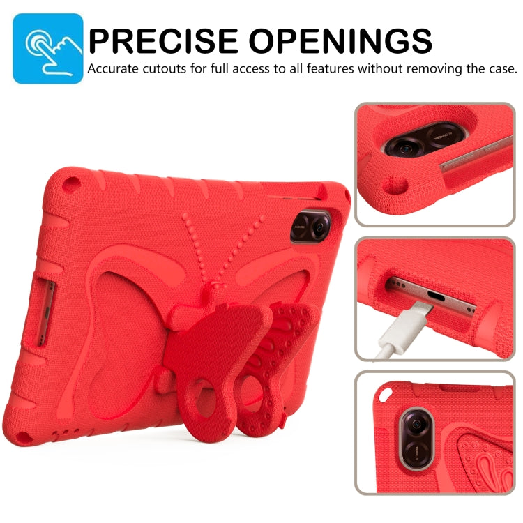 For Honor Pad X9 Butterfly Bracket EVA Shockproof Tablet Case(Red) - Honor by PMC TechLife | Online Shopping South Africa | PMC TechLife | Buy Now Pay Later Mobicred