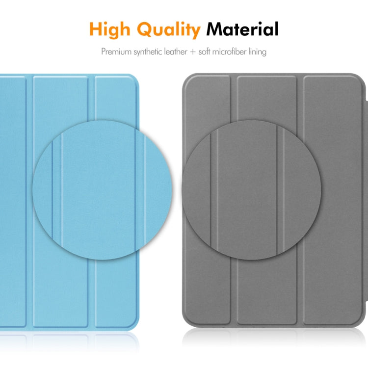 For Redmi Pad SE 4G 8.7 ENKAY Tri-fold Custer Texture Leather Smart Tablet Case(Dark Green) - free shipping - PMc TechLife - Order now!