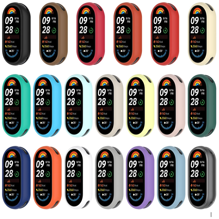 For Xiaomi Mi Band 8 Glossy Surface Silicone Watch Protective Case(Original Red) - Watch Cases by PMC TechLife | Online Shopping South Africa | PMC TechLife | Buy Now Pay Later Mobicred