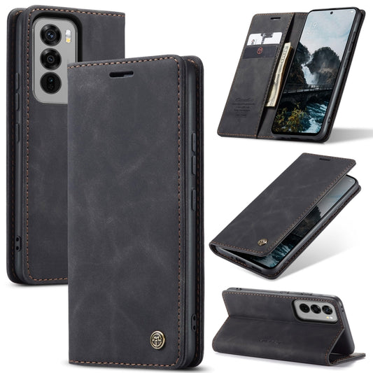 For OPPO Reno12 5G Global CaseMe 013 Multifunctional Horizontal Flip Leather Phone Case(Black) - Reno12 Cases by CaseMe | Online Shopping South Africa | PMC Jewellery | Buy Now Pay Later Mobicred