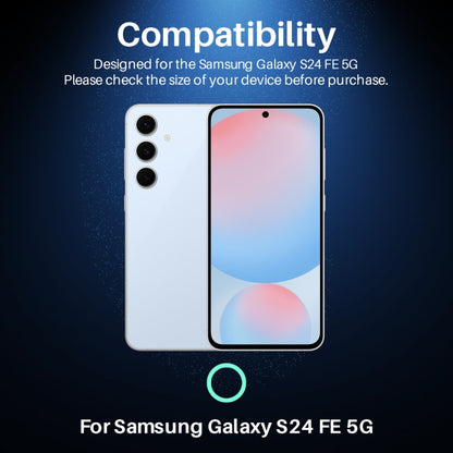 For Samsung Galaxy S24 FE 5G NORTHJO Camera Lens Protector CD Metal Ring Tempered Glass Film(Blue) - Galaxy S24 FE 5G Tempered Glass by NORTHJO | Online Shopping South Africa | PMC Jewellery | Buy Now Pay Later Mobicred