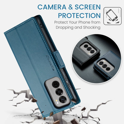 For OPPO Reno12 Pro 5G Global CaseMe 023 Butterfly Buckle Litchi Texture RFID Anti-theft Leather Phone Case(Blue) - Reno12 Pro Cases by CaseMe | Online Shopping South Africa | PMC Jewellery | Buy Now Pay Later Mobicred