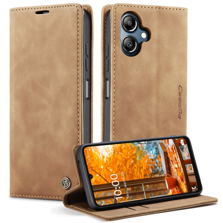 For Samsung Galaxy A06 CaseMe 013 Multifunctional Horizontal Flip Leather Phone Case(Brown) - Galaxy Phone Cases by CaseMe | Online Shopping South Africa | PMC Jewellery | Buy Now Pay Later Mobicred