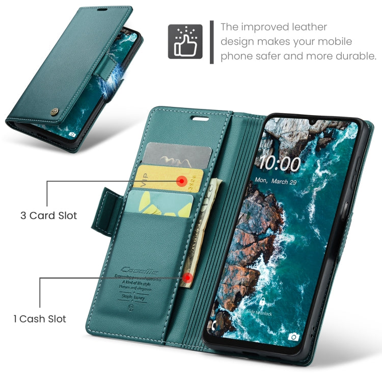 For Samsung Galaxy A16 5G CaseMe 023 Butterfly Buckle Litchi Texture RFID Anti-theft Leather Phone Case(Green) - Galaxy Phone Cases by CaseMe | Online Shopping South Africa | PMC Jewellery | Buy Now Pay Later Mobicred