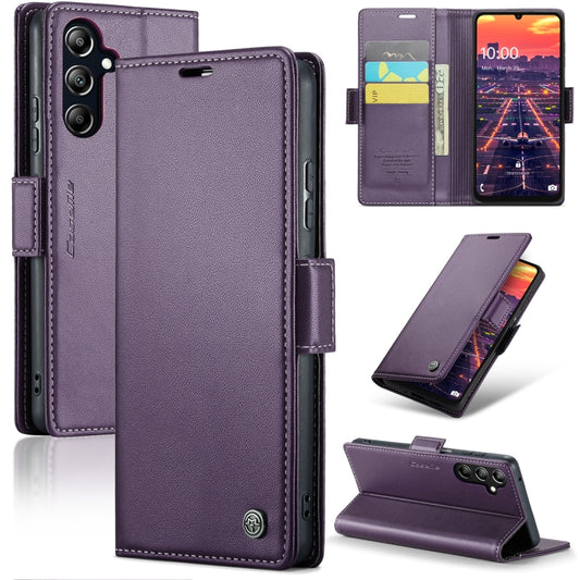 For Samsung Galaxy A16 5G CaseMe 023 Butterfly Buckle Litchi Texture RFID Anti-theft Leather Phone Case(Purple) - Galaxy Phone Cases by CaseMe | Online Shopping South Africa | PMC Jewellery | Buy Now Pay Later Mobicred