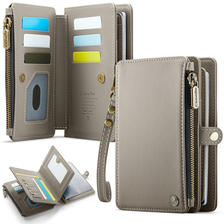 CaseMe-Me60 Multi-functional Anti-theft Swipe Passport Wallet(Grey) -  by CaseMe | Online Shopping South Africa | PMC Jewellery | Buy Now Pay Later Mobicred