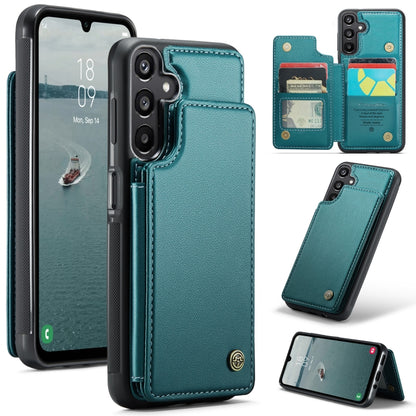 For Samsung Galaxy A16 5G CaseMe C22 Card Slots Holder RFID Anti-theft Phone Case(Green) - Galaxy Phone Cases by CaseMe | Online Shopping South Africa | PMC Jewellery | Buy Now Pay Later Mobicred