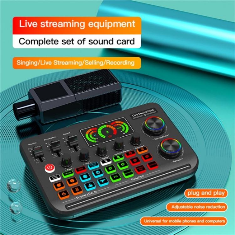 F996 Max Live Streaming / Gaming / Singing Audio Mixer USB Microphone Sound Card - Live Sound Effects Processors by PMC TechLife | Online Shopping South Africa | PMC TechLife | Buy Now Pay Later Mobicred