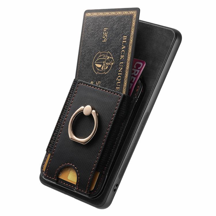 For Google Pixel 9a Retro Splitable Magnetic Stand Card Bag Leather Phone Case(Black) - Google Cases by PMC TechLife | Online Shopping South Africa | PMC TechLife | Buy Now Pay Later Mobicred