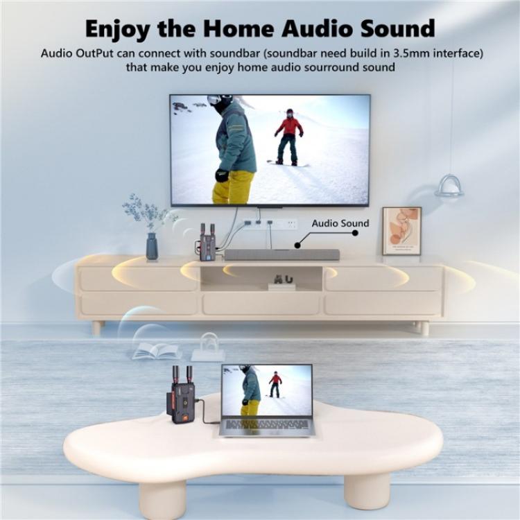 VRRIIS 097PRO Outdoor Live Streaming Audio Video Wireless Transmitter Receiver 4K HD Extender, Plug:UK Plug - Adapter by PMc TechLife | Online Shopping South Africa | PMc TechLife | Buy Now Pay Later Mobicred