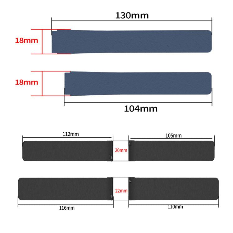 20mm Lychee Texture Soft Magnetic Silicone Watch Band(Stone Color) - free shipping - PMC TechLife - Order now!