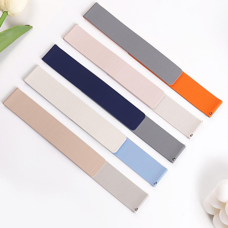 20mm Lychee Texture Soft Magnetic Silicone Watch Band(Dark Blue) - free shipping - PMC TechLife - Order now!