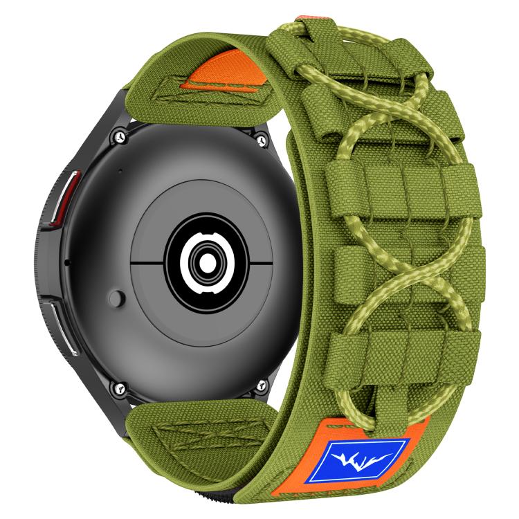 20mm Universal Braided Cord Nylon Hook and Loop Fastener Watch Band(Green) - free shipping - PMC TechLife - Order now!