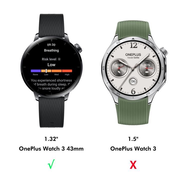 For OnePlus Watch 3 43mm 2pcs ENKAY 3D Full Coverage Soft PC Edge PMMA HD Screen Protector Film - free shipping - PMC TechLife - Order now!