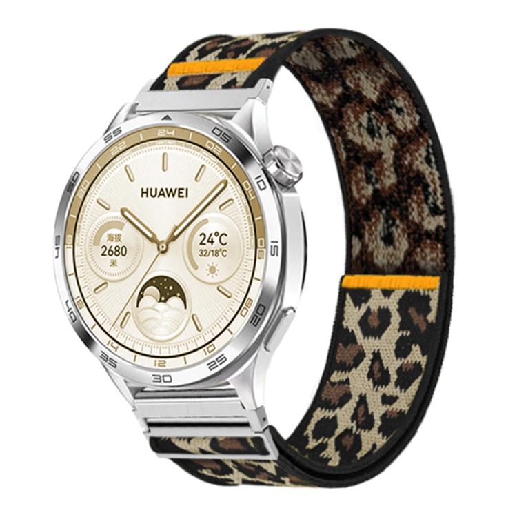 18mm Adjustable Single Loop Elastic Nylon Watch Band(Leopard Print) - free shipping - PMC TechLife - Order now!
