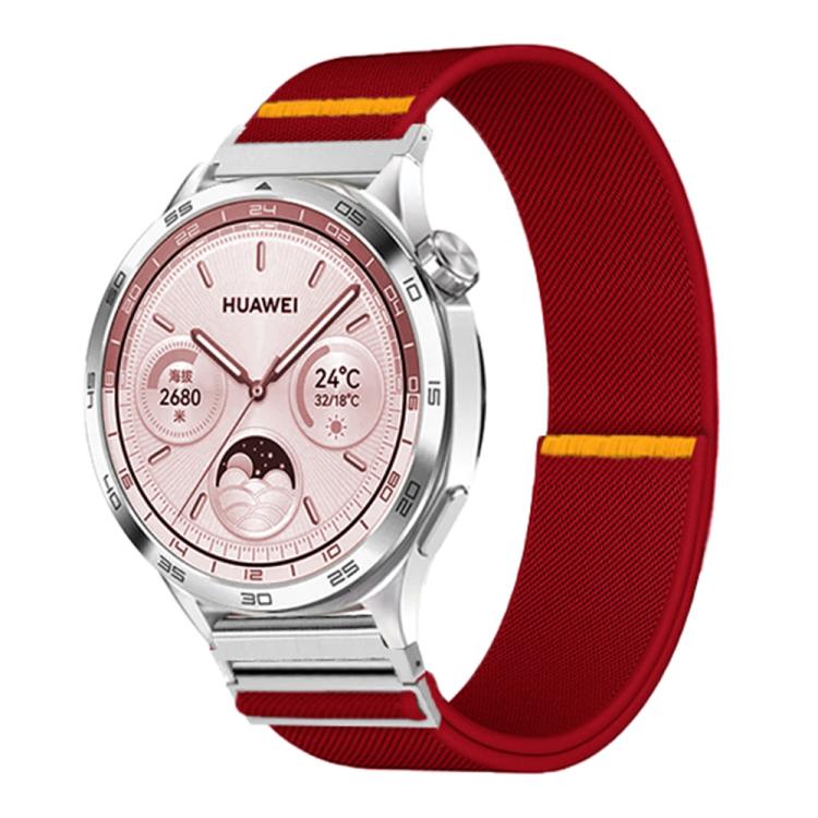 20mm Adjustable Single Loop Elastic Nylon Watch Band(Red) - free shipping - PMC TechLife - Order now!