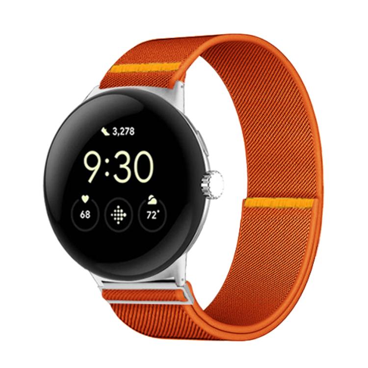 For Google Pixel Watch 3 45mm Adjustable Single Loop Elastic Nylon Watch Band(Orange) - free shipping - PMC TechLife - Order now!