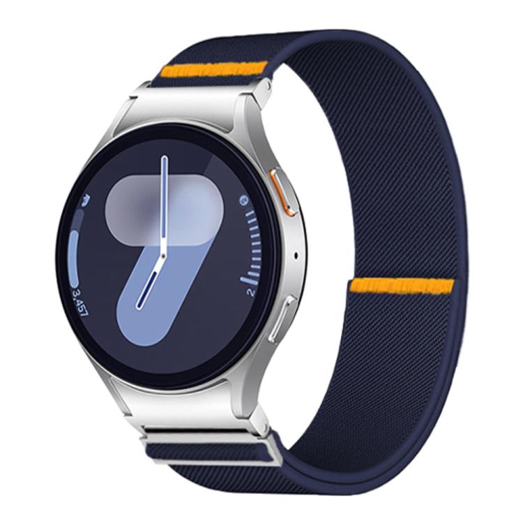 For Samsung Galaxy Watch FE / 7 / 6 / 5 / 4 Adjustable Single Loop Elastic Nylon Watch Band(Dark Blue) - free shipping - PMC TechLife - Order now!