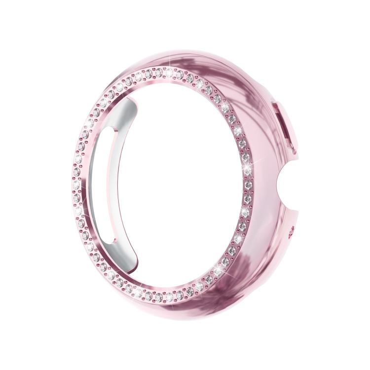 For Google Pixel Watch4 41mm Single Row Diamond Hollow PC Watch Protective Cover(Pink) - free shipping - PMC TechLife - Order now!