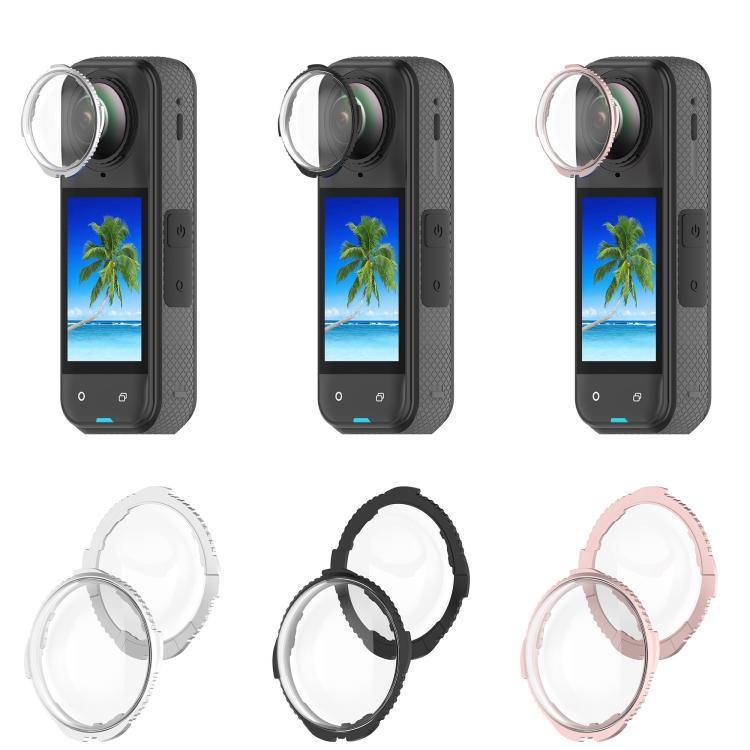 For Insta360 X5 Rotating Optical Tempered Glass Lens Guard Protective Cover(Pink) - free shipping - PMC TechLife - Order now!