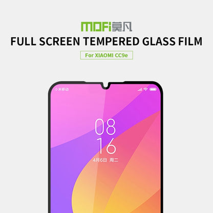 MOFI 9H 2.5D Full Screen Tempered Glass Film for Xiaomi Mi CC9e / A3(Black) -  by MOFI | Online Shopping South Africa | PMC Jewellery