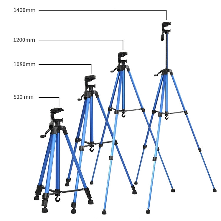 Portable Phone Live Selfie 3366 Tripod Stand DV SLR Camera Self-timer Full Light Bracket(Yellow) - Tripods by PMC TechLife | Online Shopping South Africa | PMC TechLife | Buy Now Pay Later Mobicred