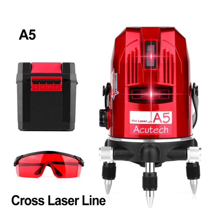 A5 Laser Level 2~5 Line Red Beam Line 360 Degree Rotary Level Self-leveling Horizontal&Vertical Available Auto Line Laser Level - Other Tester Tool by PMC Jewellery | Online Shopping South Africa | PMC Jewellery | Buy Now Pay Later Mobicred